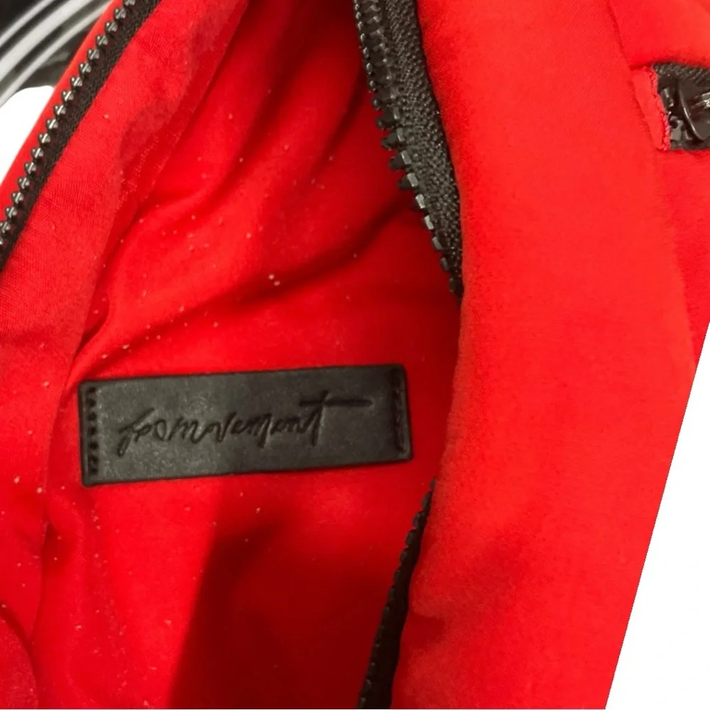 🎒 Form Movement Red Padded Sling Backpack | Minimal‎ Tech Crossbody Pack
